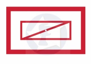 Požiarna klapka symbol