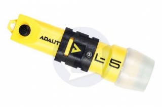 LED NÁBÍJACIE SVIETIDLO ADALIT L-5 R PLUS VRÁTANE DRŽIAKU na prilbu GALLET F1FS / s nabíjačkou
