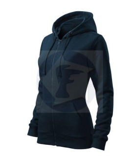 Dámska mikina TRENDY ZIPPER -tmavomodrá
