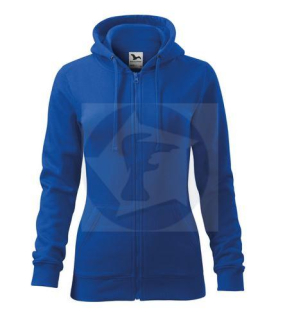Dámska mikina TRENDY ZIPPER - kráľovská modrá