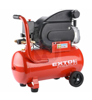 Kompresor olejový, príkon 1,5kW, nádoba 24l, max. 8bar, EXTOL PREMIUM
