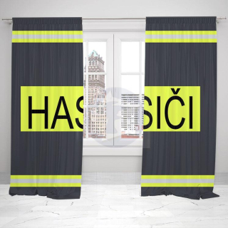 Závesy Hasiči – pruhy - Interlock