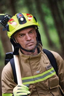 Zásahová prilba Rosenbauer HEROS H 10 na lesné požiare s ventiláciou