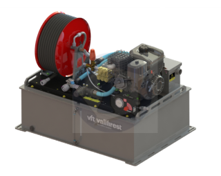 Vallfirest SKID UNIT UTV - výsokotlakový hasiaci systém B&S XR10,RK24,10 pre štvorkolky nádrž 150 l,280 l,320 l